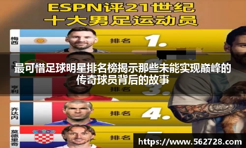 最可惜足球明星排名榜揭示那些未能实现巅峰的传奇球员背后的故事